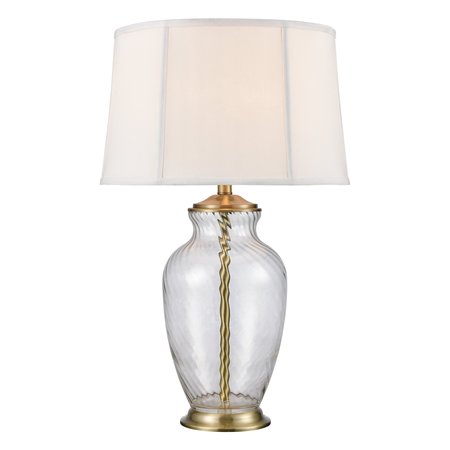 ELK HOME Remmy 28'' High 1-Light Table Lamp - Antique Brass 77175